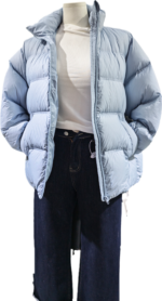 Light blue puffer jacket - Image 2