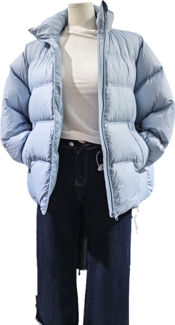 Light blue puffer jacket - Image 2