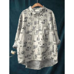 Womens European And American-style Retro Digital-print Animal Shirt - Image 10