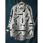 Womens European And American-style Retro Digital-print Animal Shirt - Image 3