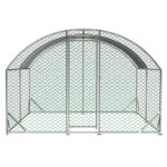 Large Chicken Coop Metal Chicken Run With Waterproof And Anti-UV Cover, Dome Shaped Walk-in Fence Cage Hen House For Outdoor And Yard Farm Use, 1 Tube Diameter, 9.84 X 13.12 X 6.56 - Image 10
