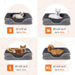Memory Foam Pet Bed For Small Dogs & Cats With Washable Removable Cover Non-Slip Base Waterproof Liner - Image 4
