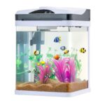 2 Gallon Fish Tank Aquarium LED Smart Square Clear Glass 7 Color Self Cleaning - Image 7