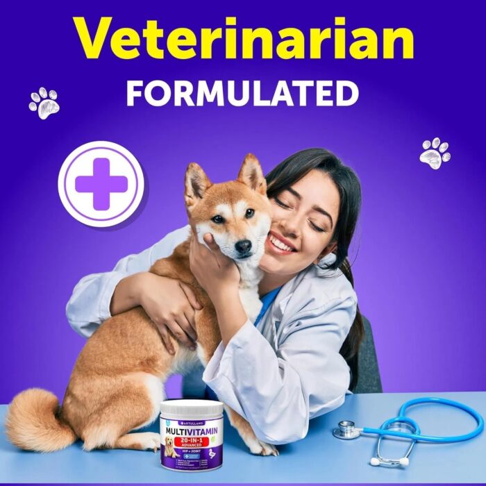 Dog Multivitamin Chewable With Glucosamine 20 In 1 Dog Vitamins And Supplements Senior & Puppy Multivitamin For Dogs Pet Joint Support Health Immunity Mobility Gut Skin 120 Chews - Image 6