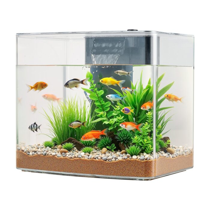 3.5 Gallon Fish Tank Aquarium Smart Arch Clear GPPS 3 Color Self Cleaning - Image 5