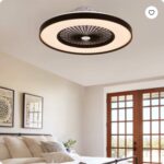 23 Inch Black Ceiling Fan Light With LED RGB   Dimmable & Color Changing, APP & Remote Control, Modern Smart Ceiling Fan For Living Room, Bedroom, And Dining Room  Silent 6-Speed Reversible DC Motor - Image 4