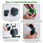 5200mAh Or 10400mAh Options -- 1Pc Portable Camping Ceiling LED Fan  USB Battery Powered Hanging Tent Lantern Fan Power Bank With 3 Fan Speed 3 Light Brightness Smart Timer Remote Control - Image 6