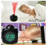 LED Projection Alarm Clock Digital LCD Display Voice Talking Weather Snooze USB - Image 5
