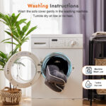 Memory Foam Pet Bed For Small Dogs & Cats With Washable Removable Cover Non-Slip Base Waterproof Liner - Image 5